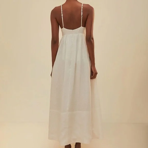 Farm Rio Coconut Tree Embroidered Maxi Dress NEW - Picture 11 of 11